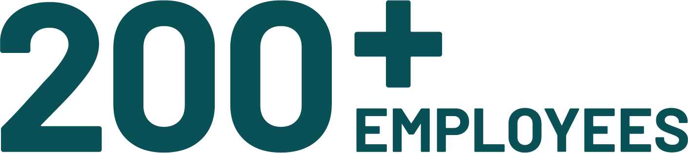 200+ employees